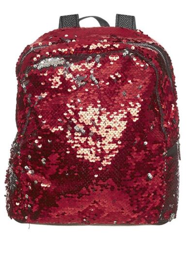 Παιδική τσάντα πλάτης κόκκινη με πούλιες